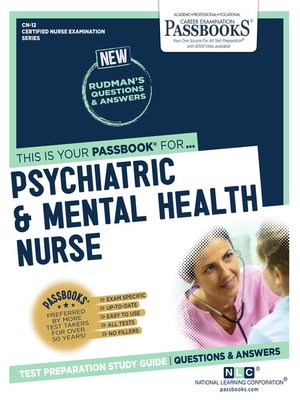 cover image of PSYCHIATRIC AND MENTAL HEALTH NURSE